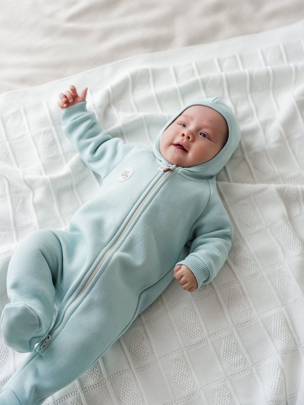 Комбинезон с закрытой ножкой "Бриз" утепленный 0+