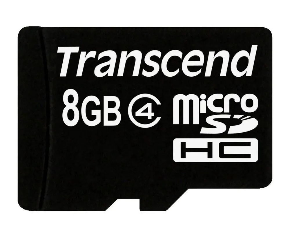 Карта памяти Transcend TS8GUSDHC4 microSDHC 8 Gb Class4 + адаптер