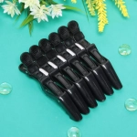 Зажимы парикмахерские 6шт «KLEVER», цвет черный, 11,5см