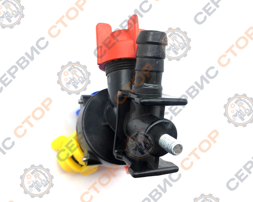 Форсунка тройная для опрыскивателя концевая с вращ головкой