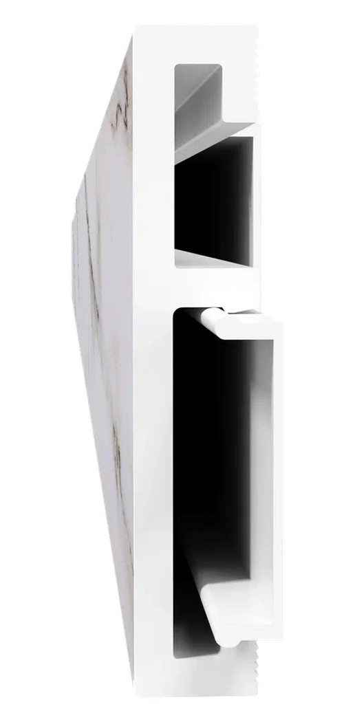 Напольный плинтус ПВХ Foresta Grace Мрамор Физи FG 010 2000х70х13 мм