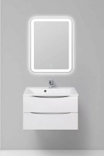 Тумба с раковиной Belbagno MARINO 75 подвесная Bianco Lucido