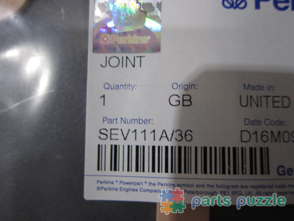 Прокладка головки масляного фильтра / JOINT АРТ: SEV111A/36