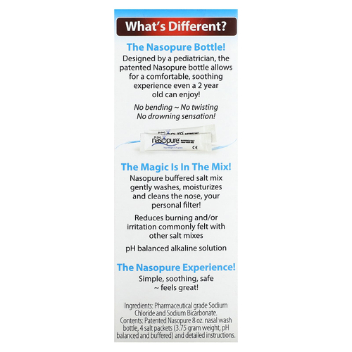 Nasopure, Dr. Hana's Nasal Wash, набор пробников, 6 предметов