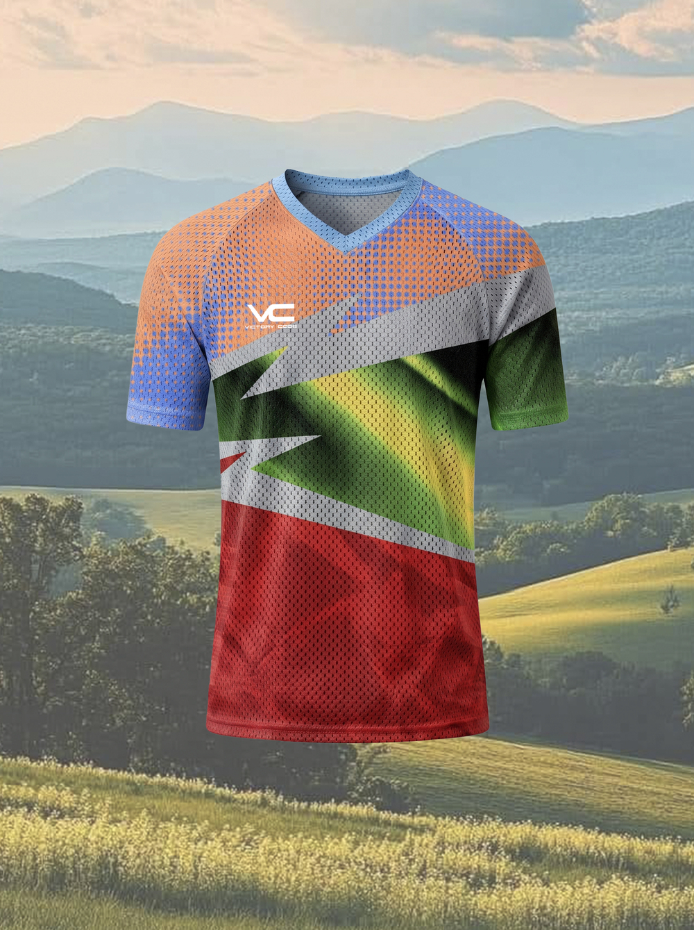 Футболка с треугольным воротником My design