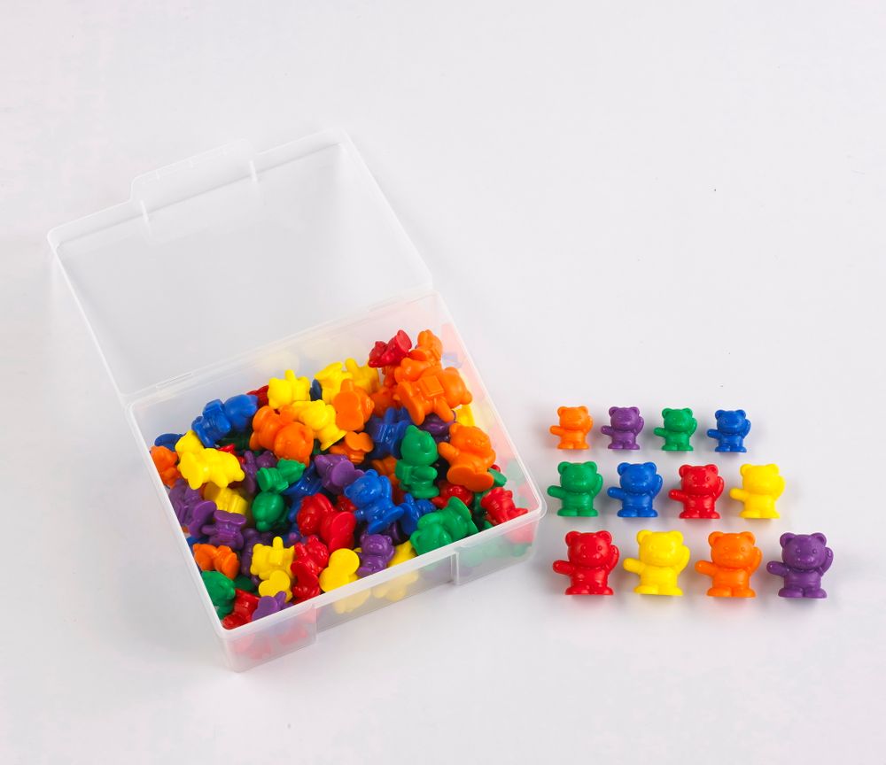 Материал счетный фигурки «Мишки с рюкзаками»