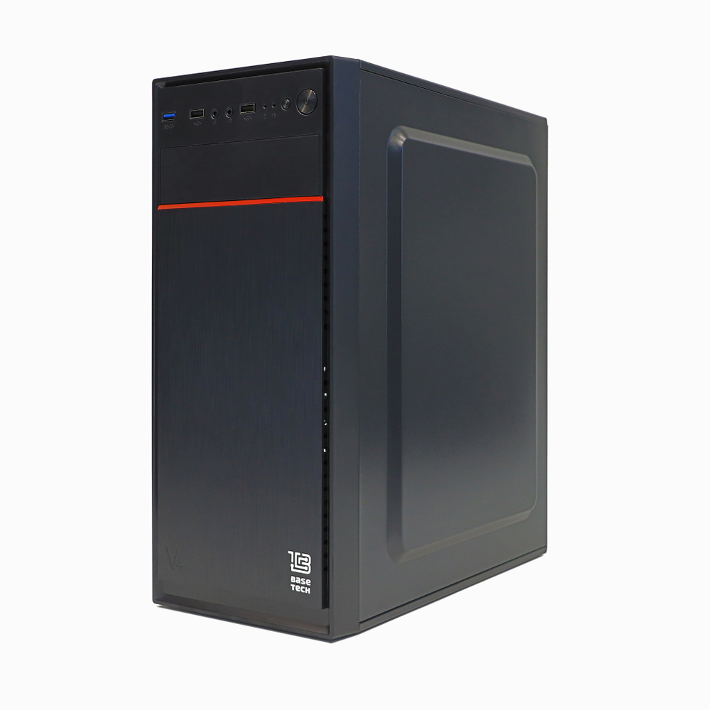 Корпус BaseTech M3405, БП:450W, ATX, чёрный, 2xUSB2, 1xUSB3 (BT-M3405-450W-B)