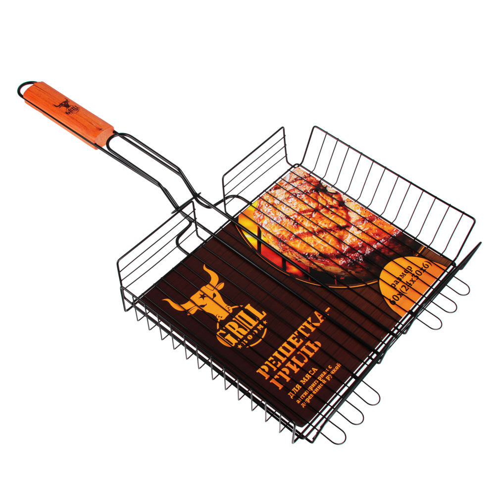 GRILLBOOM Решетка-гриль антипригар.покр., 24х30х6 см