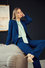 22183 Блузка женская (бирюзовый)