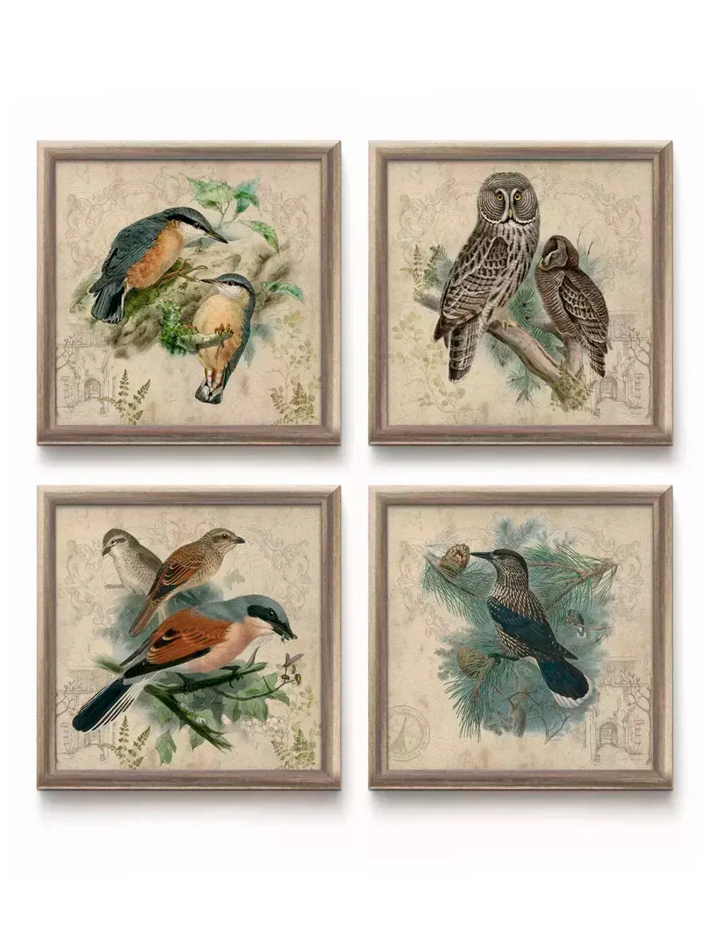 Картины на стену интерьерные набор 4 шт