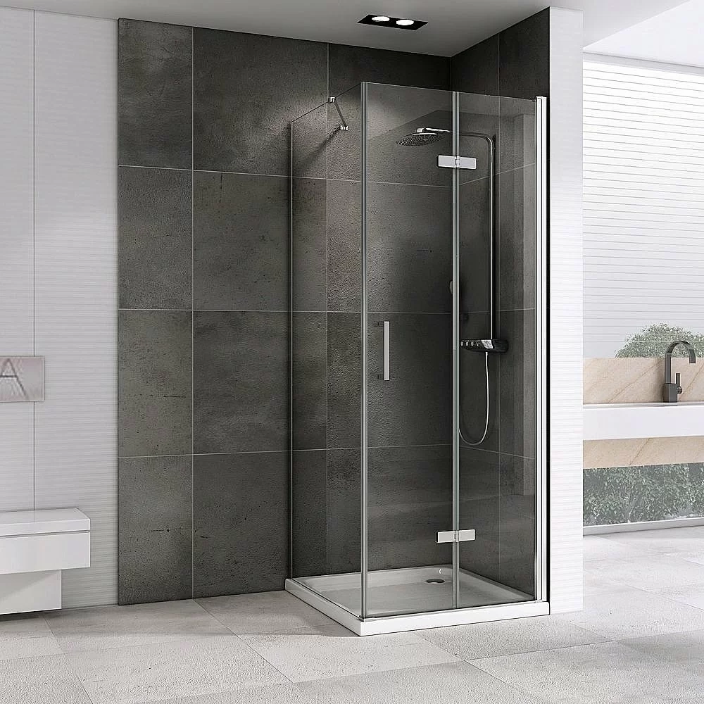 Душевой уголок ABBER Zart AG08070P-S91 70x90 стекло прозрачное/профиль хром
