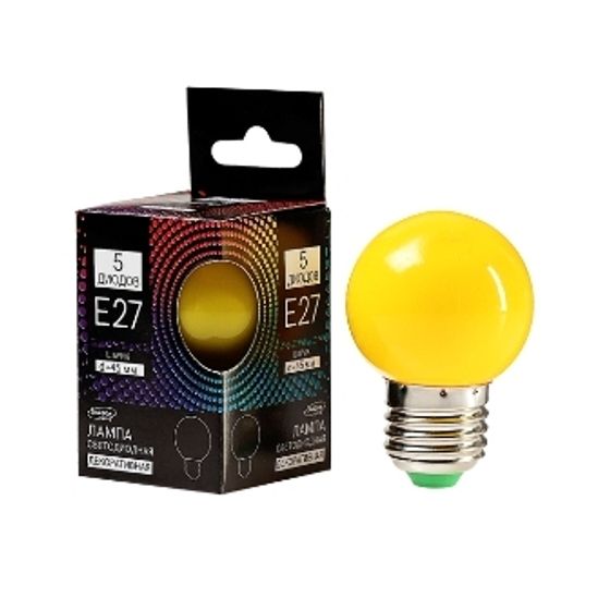 Лампа светодиодная декоративная G60 5 SMD2835 для белт-лайта желтый 3669489