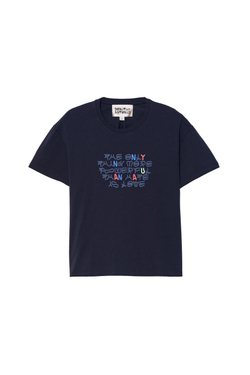 ZARA X BENITO ANTONIO ФУТБОЛКА С НАДПИСЬЮ, СИНИЙ