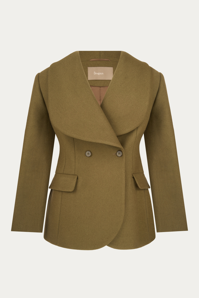 Жакет-пальто приталенный