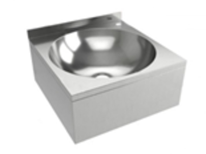 Рукомойник консольный РКЦ 400/304, 400х400х200 мм, с бортом и отверстием