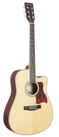 Caraya F660C-N - акустическая гитара, с вырезом, цвет натуральный
