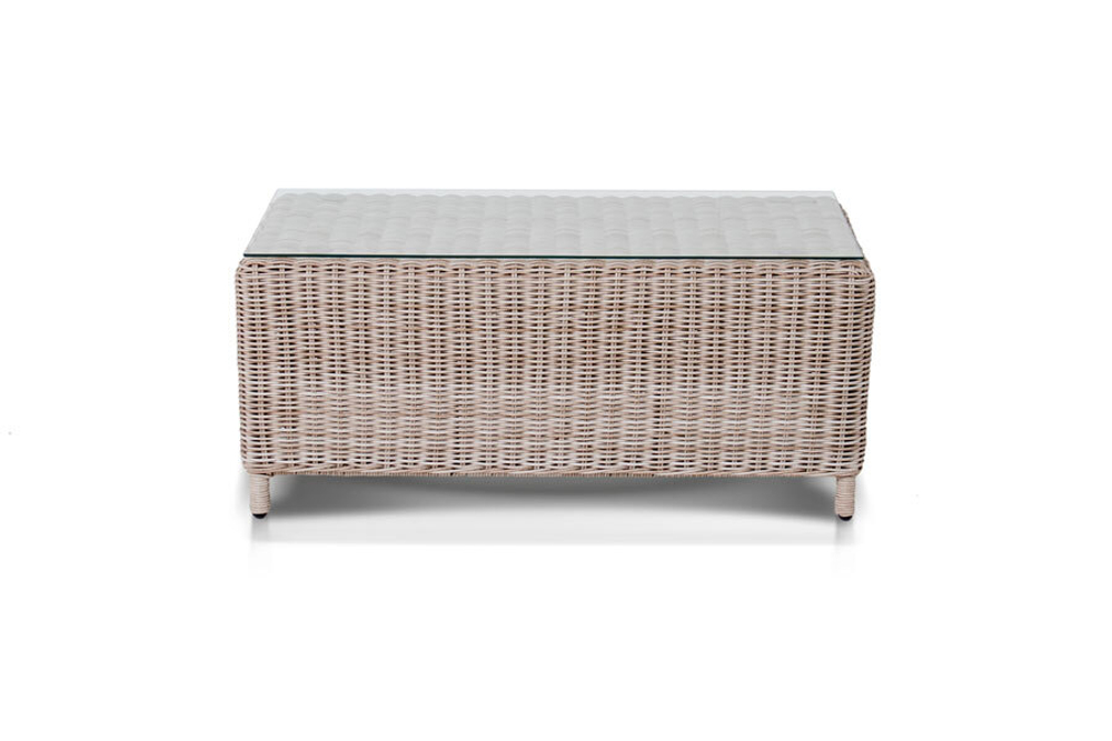 "Кон Панна" столик журнальный из искусственного ротанга, цвет бежевый