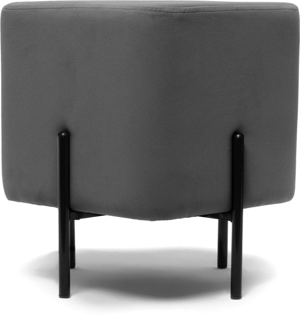 Пуф DIWO Кострома велюр, серый