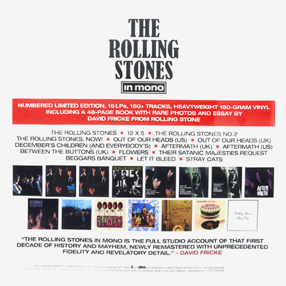 The Rolling Stones / The Rolling Stones In Mono (Limited Edition)(16LP)