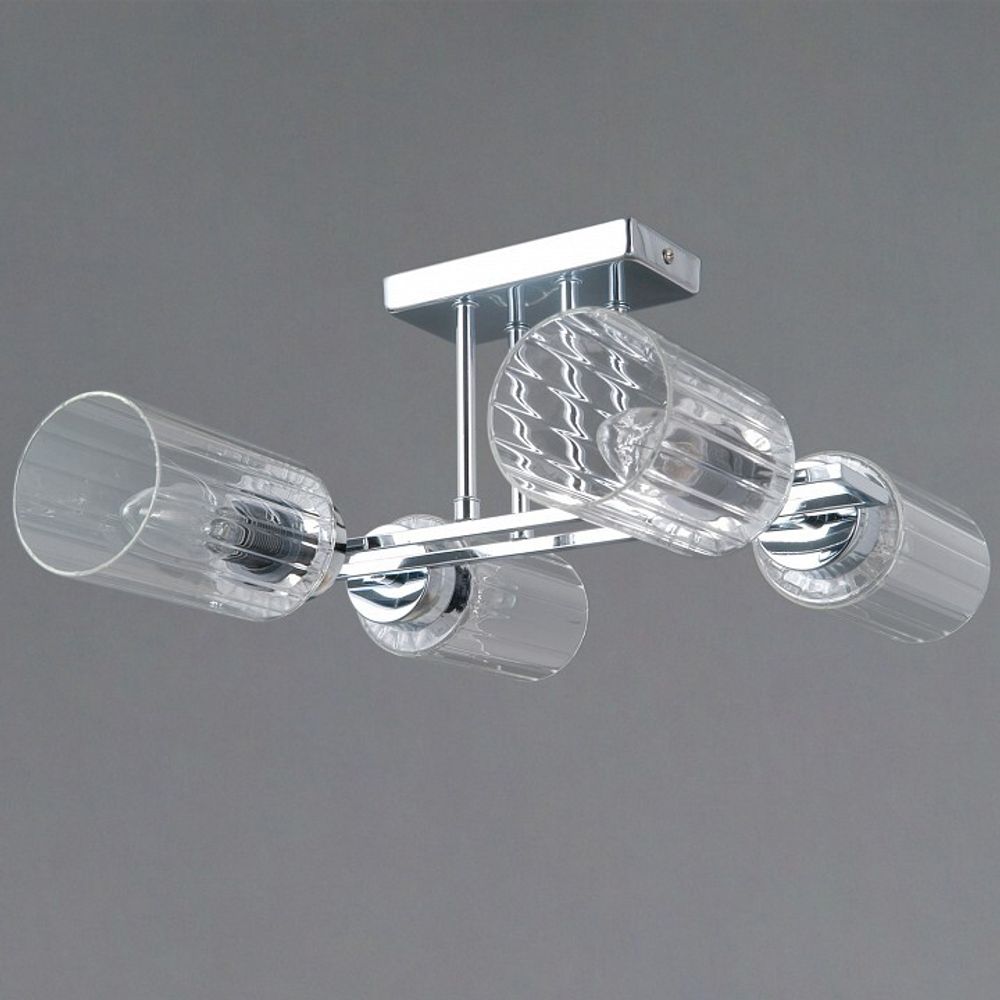 Люстра на штанге ILLUMICO NAPLES IL0780-4CSQ-25 CR NAPLES