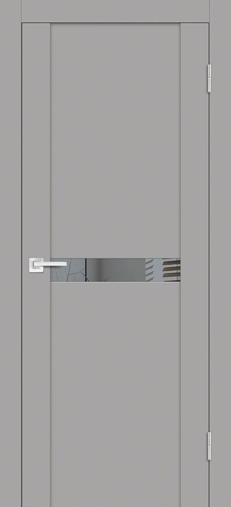 Дверь PST-3 / Цвет серый бархат / Зеркало тонированное / Двери PROFILO PORTE