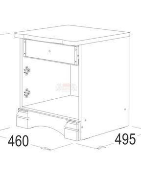 ОЛЬГА-1Н ТУМБА ПРИКРОВАТНАЯ