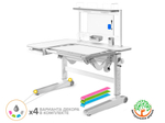 Детский стол Mealux Kingwood Multicolor W + BD P-17 W (арт. BD-820 W Multicolor + BD P-17 W)