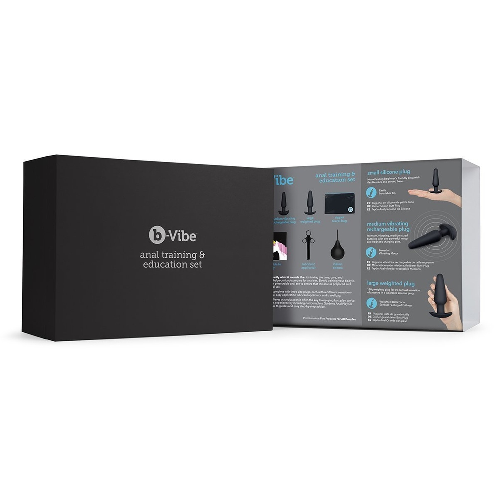 Набор для анального секса - подготовка и обучение B-Vibe Anal Education Set Black