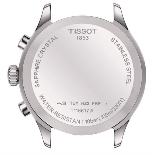 Мужские швейцарские часы Tissot T116.617.16.062.00 задняя крышка