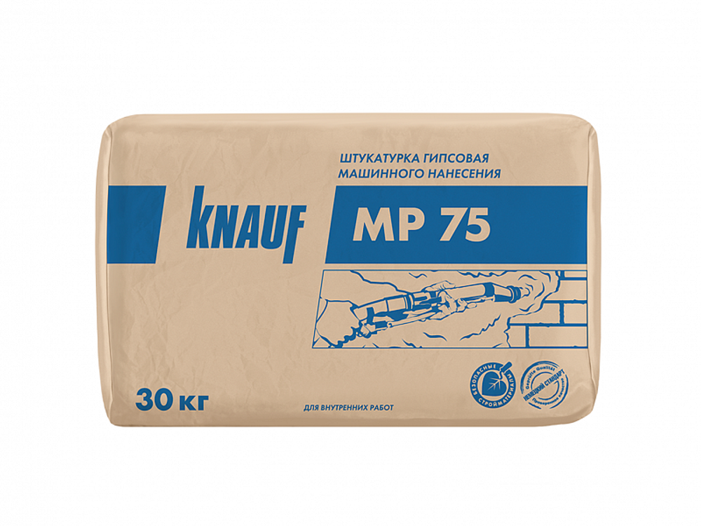 Штукатурка механизированная гипсовая Knauf МП 75 30 кг