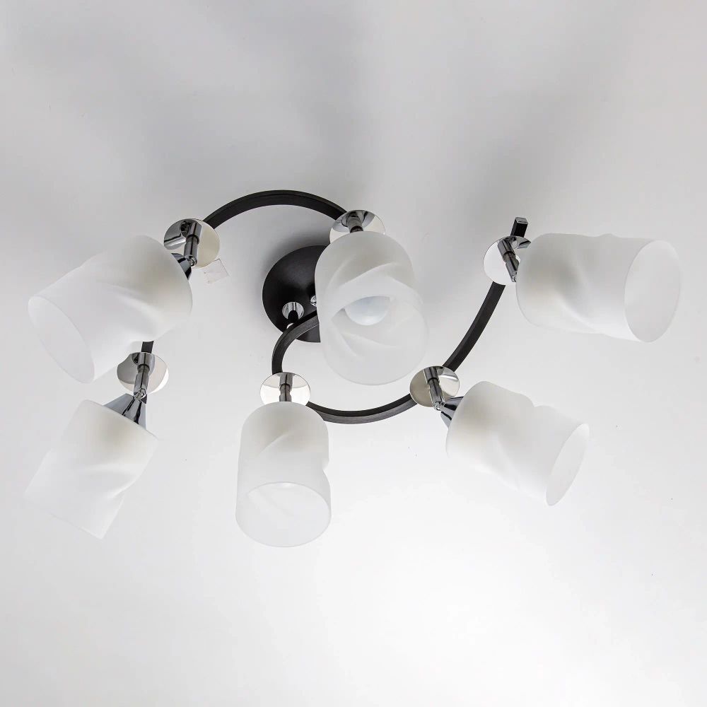 Citilux Сиерра CL119261 Люстра с поворотными плафонами Чёрная