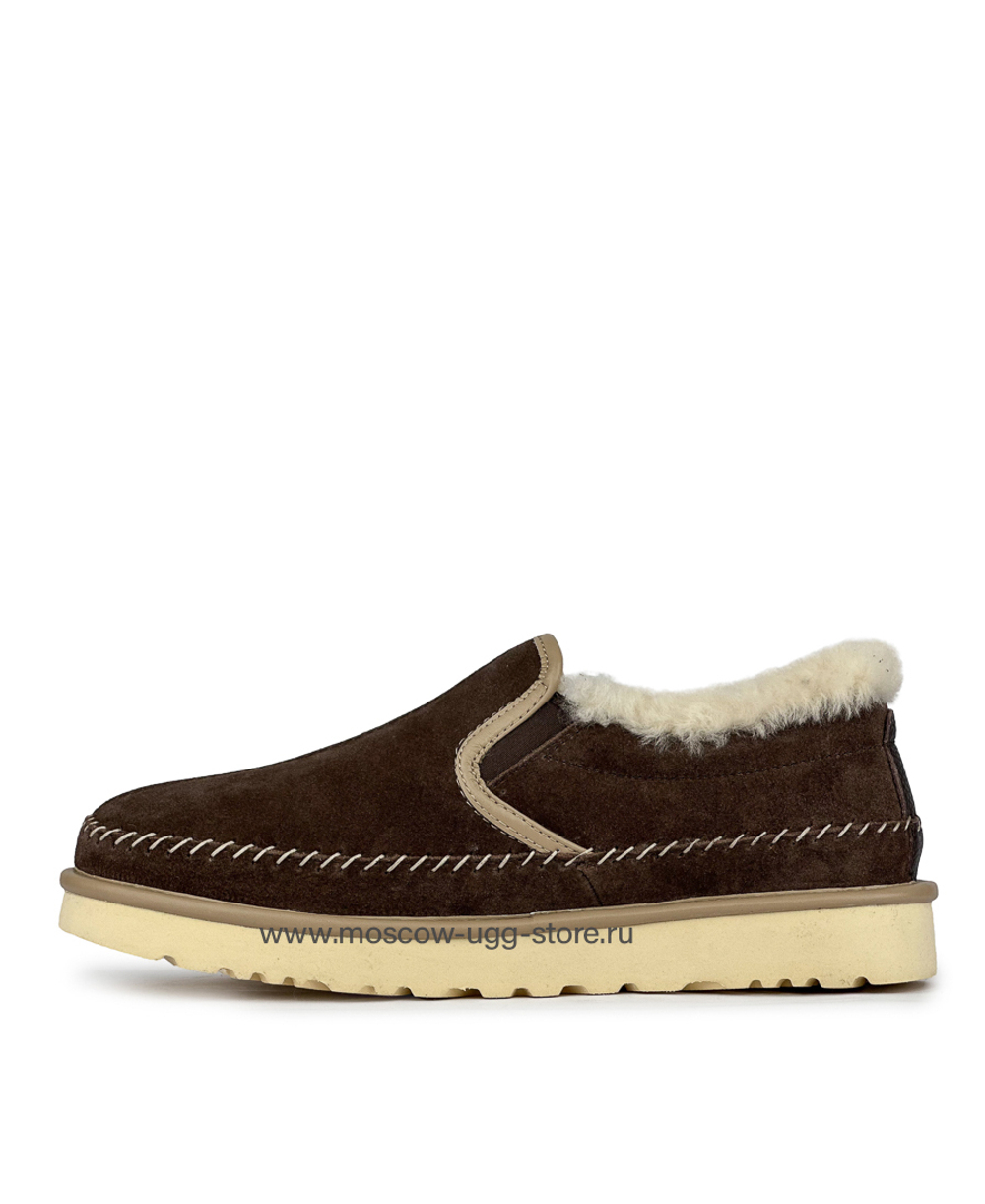MENS STITCH SLIP - Chocolate