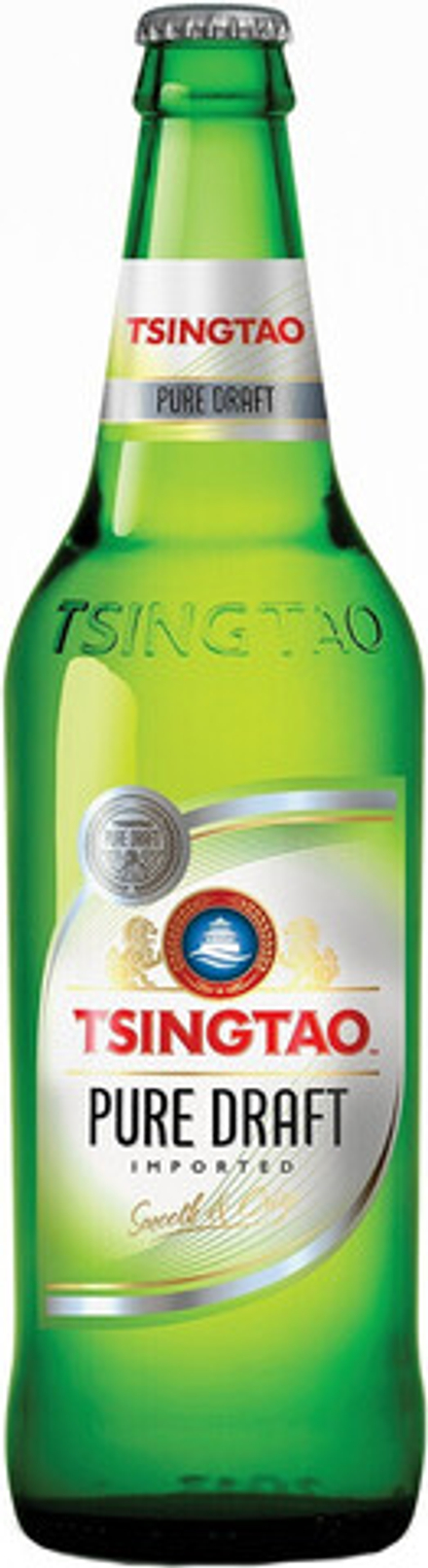 Пиво Циндао Пьюр Драфт / Tsingtao Pure Draft 0.64л - 12шт