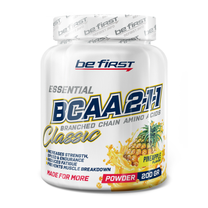 Аминокислотный комплекс &quot;Ананас&quot;, BCAA 2:1:1 Pineapple, Be First, 200 г