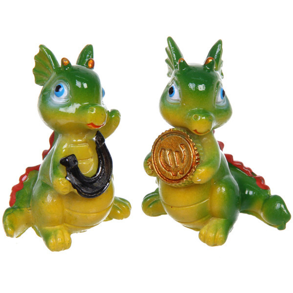 Фигурка «Дракоша Мила с подарком» 5*4,5*4 см, микс