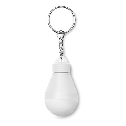 Пластиковый фонарь-брелок в виде лампочки Белый