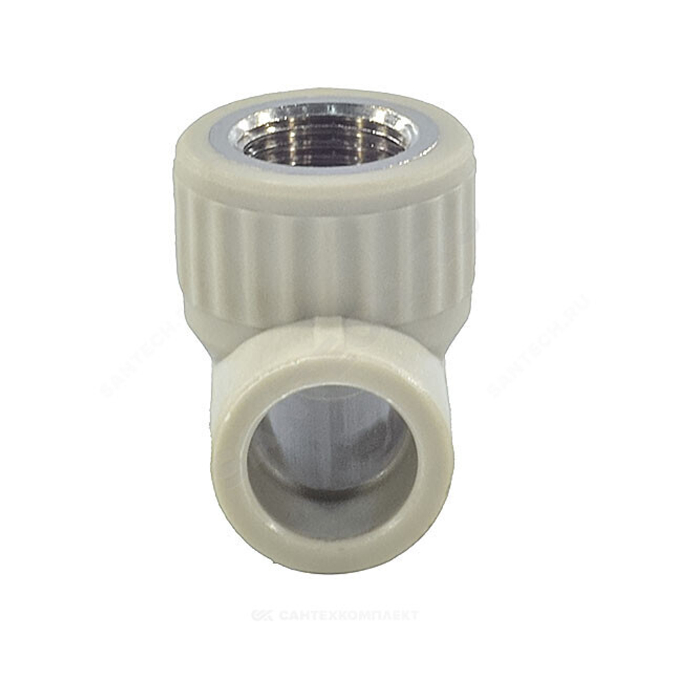 Тройник PP-R комбинированный серый Дн 25х1/2" ВР VALFEX 10127125Г