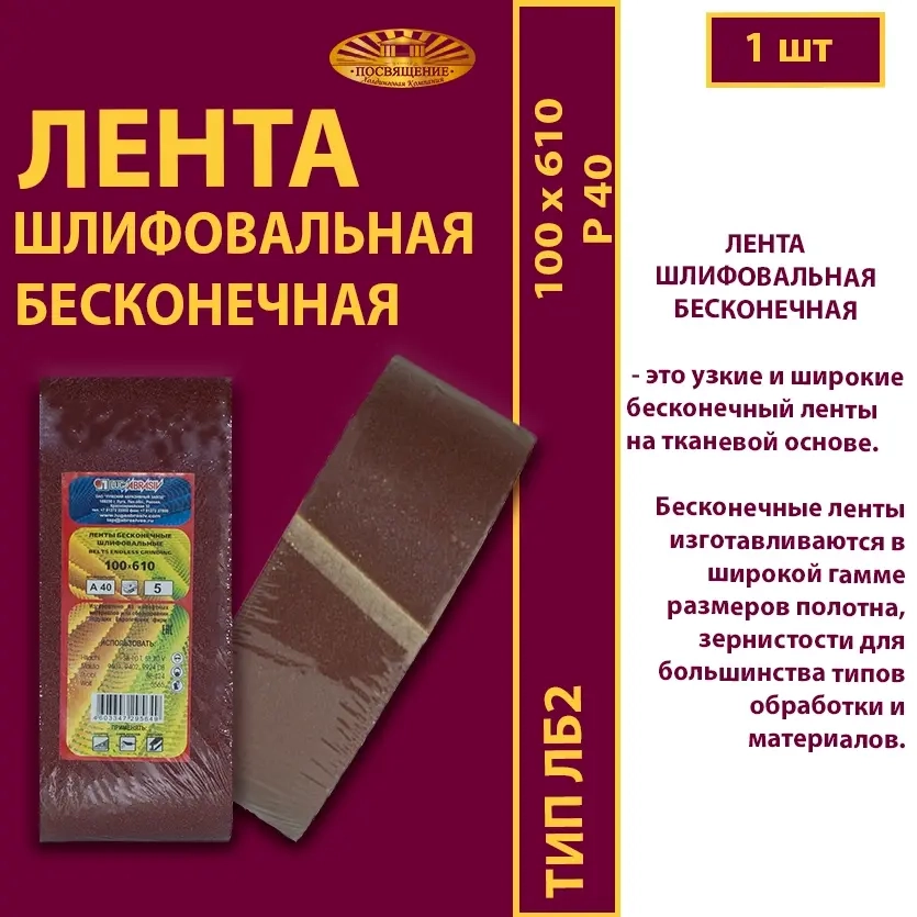 Лента бесконечная ЛБ2 100х610 P60