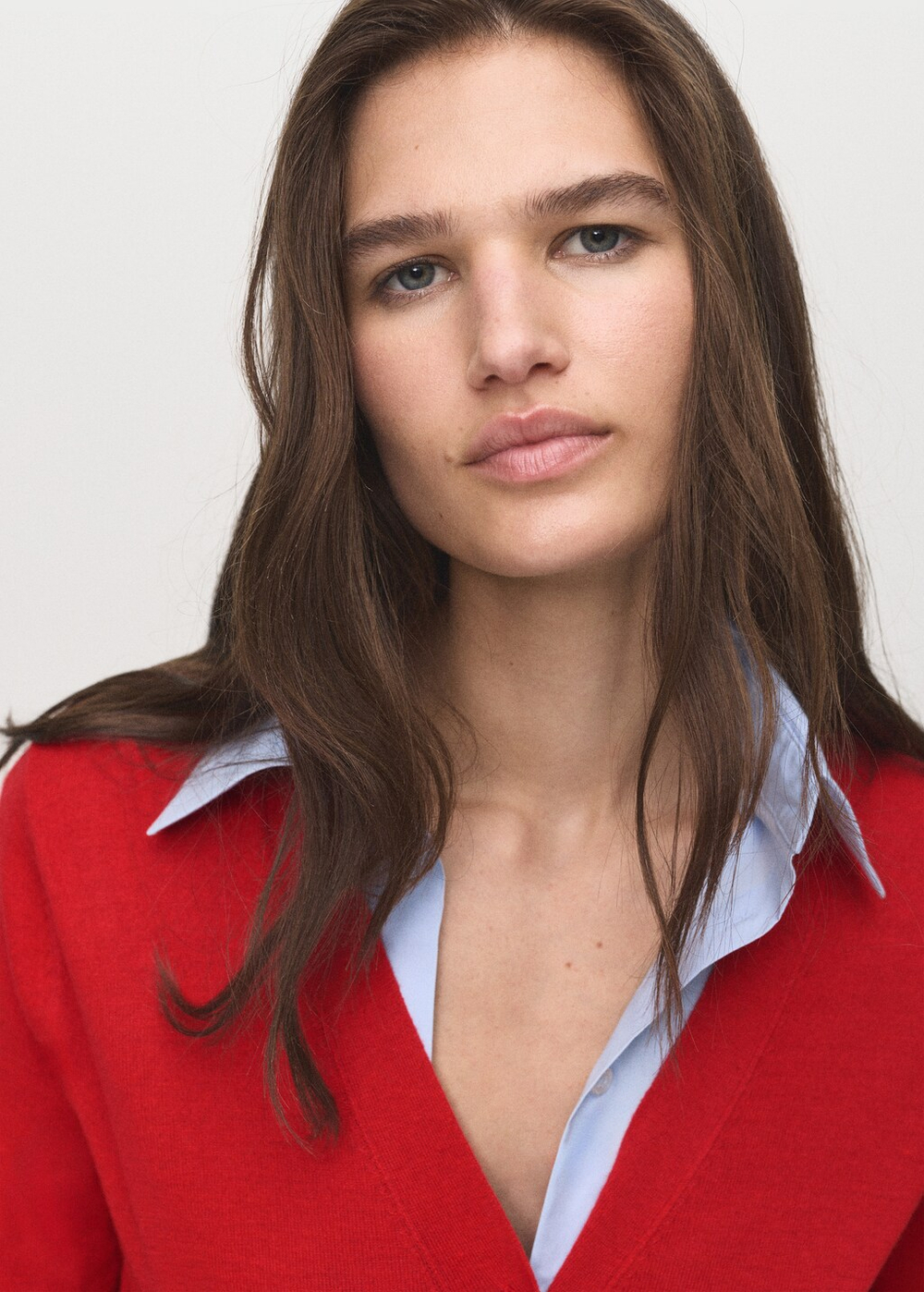 Трикотажный кардиган с V-образной горловиной