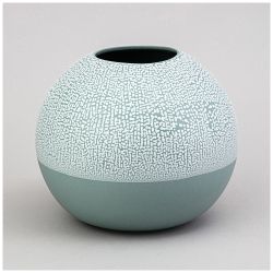ВАЗА КОЛЛЕКЦИЯ "ЖЕМЧУЖИНА" 18*18*16СМ ЦВЕТ: МЯТНЫЙ