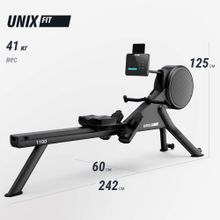 Гребной тренажер UNIX Fit Air Magnetic Rower-1100 PRO (10.1 TFT)