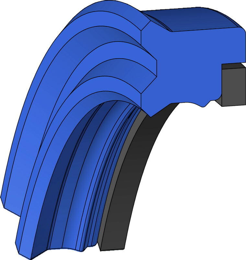 A187-050/1 PU U-образное штоковое уплотнение 50-60-7
