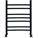 Полотенцесушитель Ника CLASSIC ЛП (Г2) 60/50 RAL9005 черный матовый с вентилями (комплект люкс)*