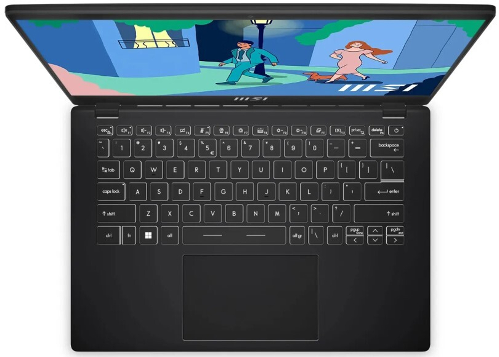 Ноутбук  MSI Modern 14 C7M-238RU 14 ", Ryzen 5, 8 Гб RAM, 512 Гб SSD, Iris Xe Graphics, Черный