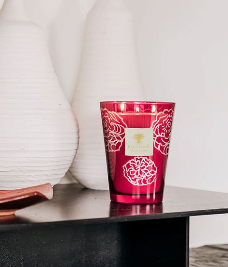 Burgundy, свеча Collectible Roses MAX 16, Baobab Collection