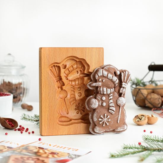 Пряничная доска Снеговик