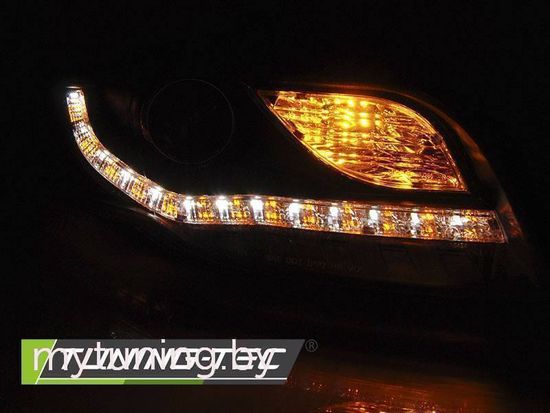 Передние фары DAYLIGHT LED IND. BLACK для Audi A4 B7