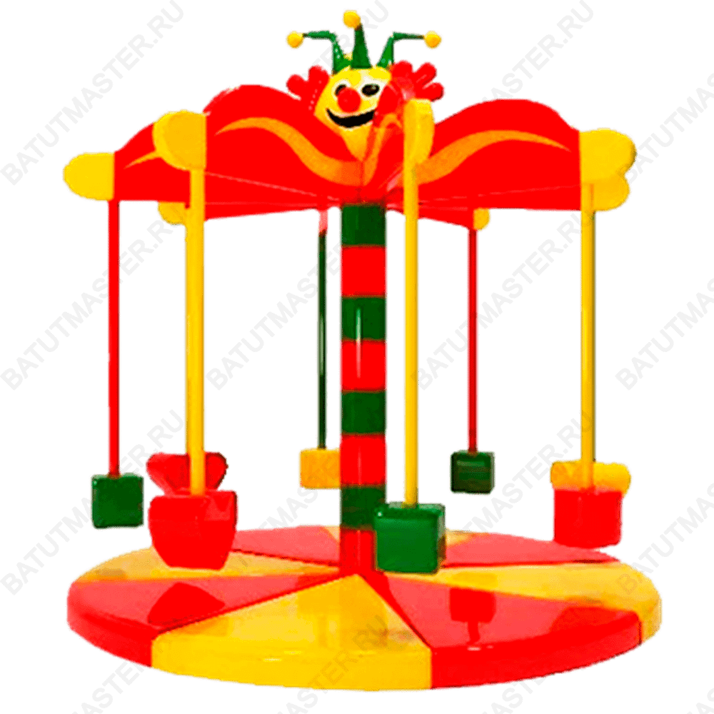 Электрическая карусель детская 4KIDS "Весёлый клоун"