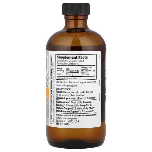 Sovereign Silver, Argentyn 23®, Professional Bio-Active Silver Hydrosol™, профессиональный биоактивный гидрозоль с серебром, 23 част./млн, 236 мл (8 жидк. унций)