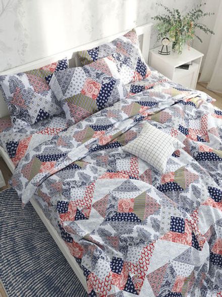 Пододеяльник Сказка "Пэчворк" 2-спальный на молнии 175х215 см, перкаль